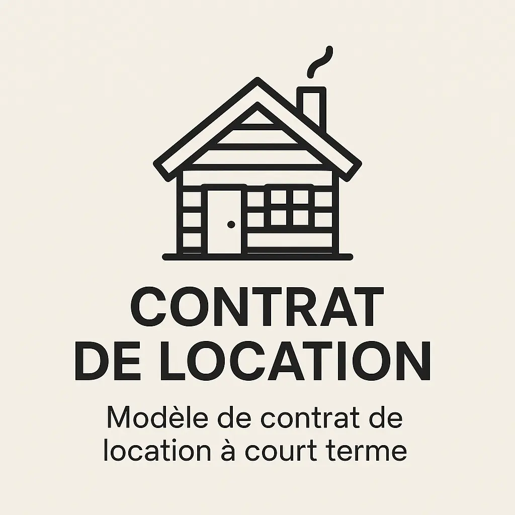 Contrat de Location Court Terme Chalet - Modèle QC