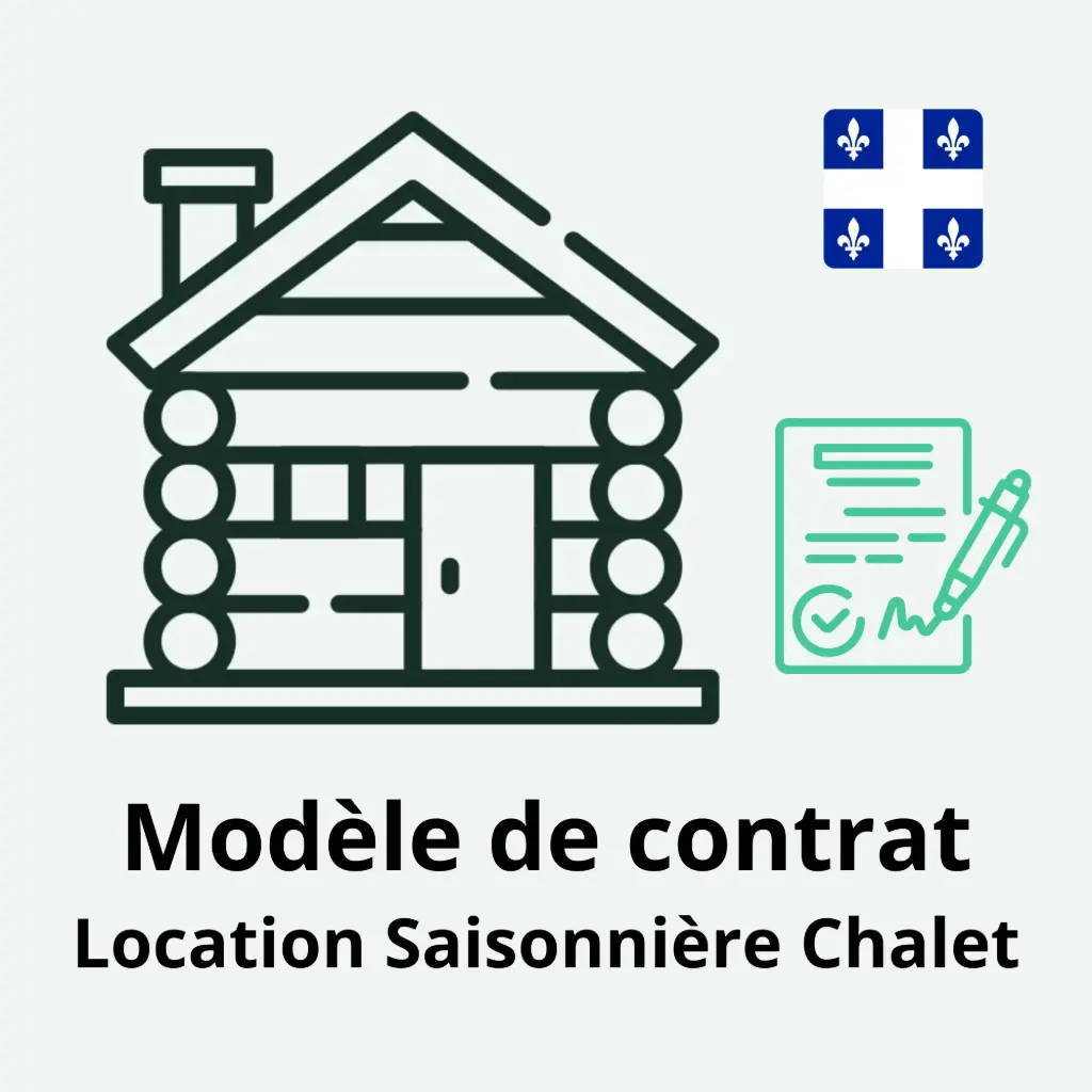 Contrat de Location Saisonnière Chalet - Modèle QC