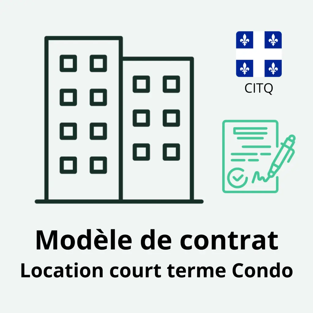 Contrat de Location Court Terme Condo - Modèle QC