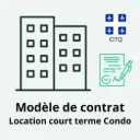 Contrat de Location Court Terme Condo - Modèle QC