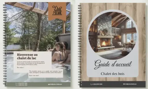 Ensemble de 2 Templates de Guide d'accueil
